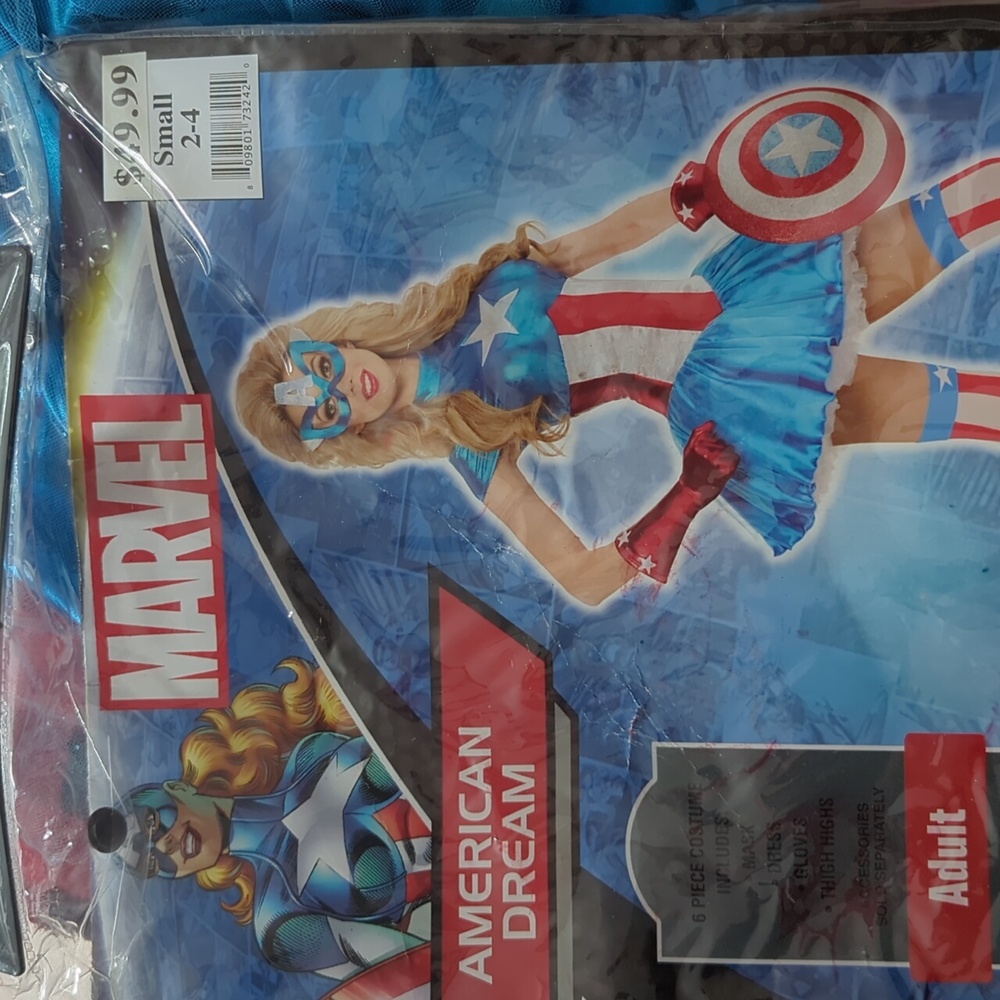 Marvel American Dream Superhero Costume - Red, Blue, White